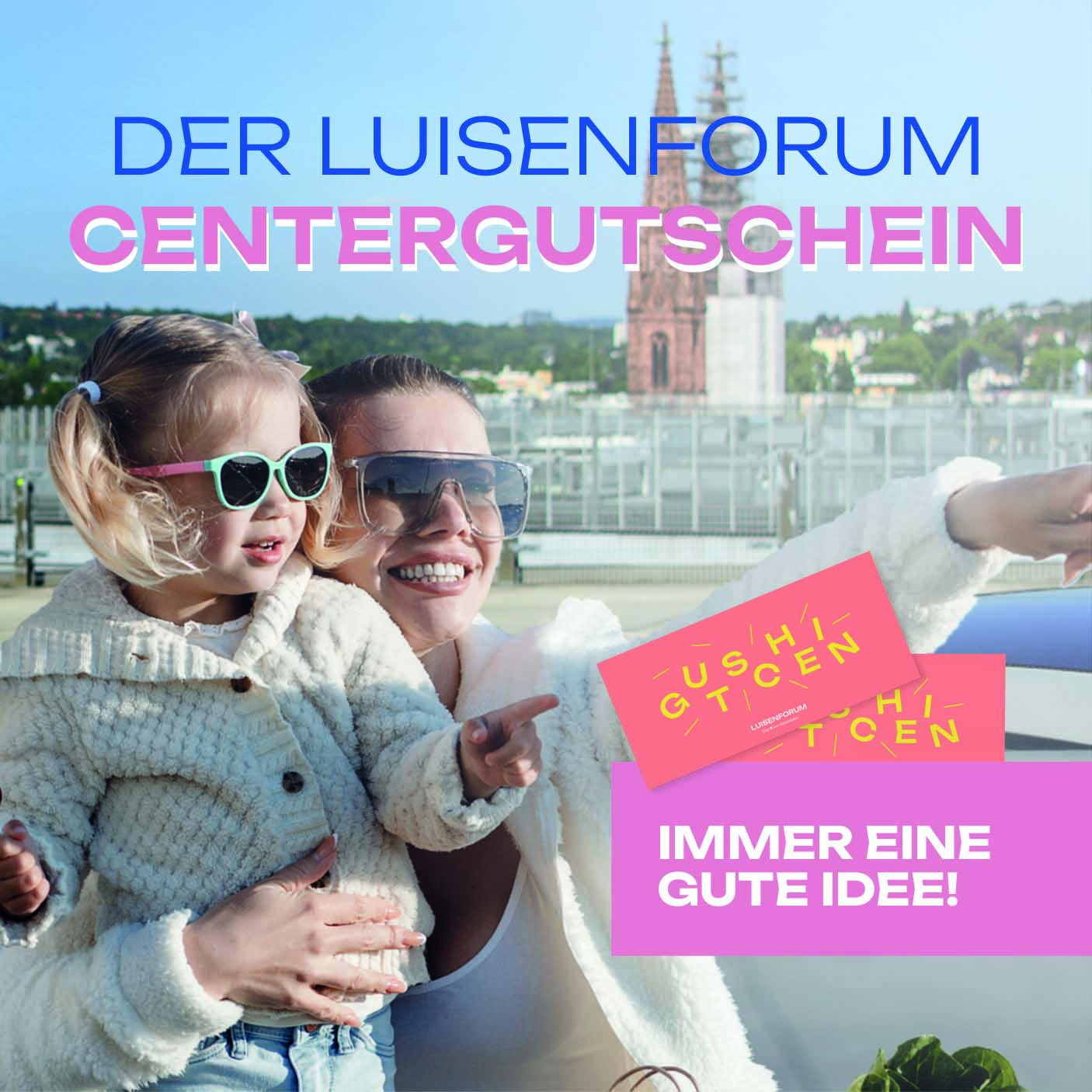 LuisenForum Centergutschein - Werbebanner
