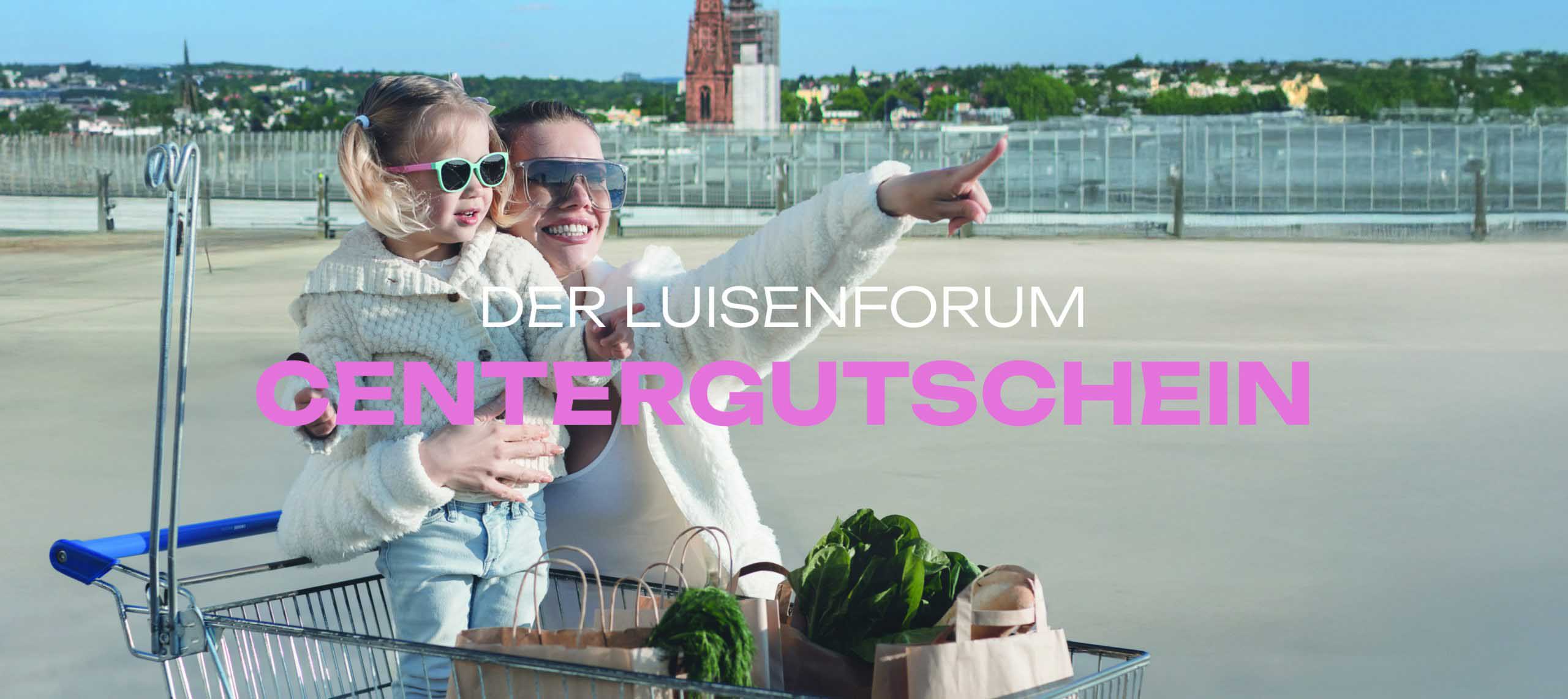 LuisenForum Centergutschein - Werbebanner