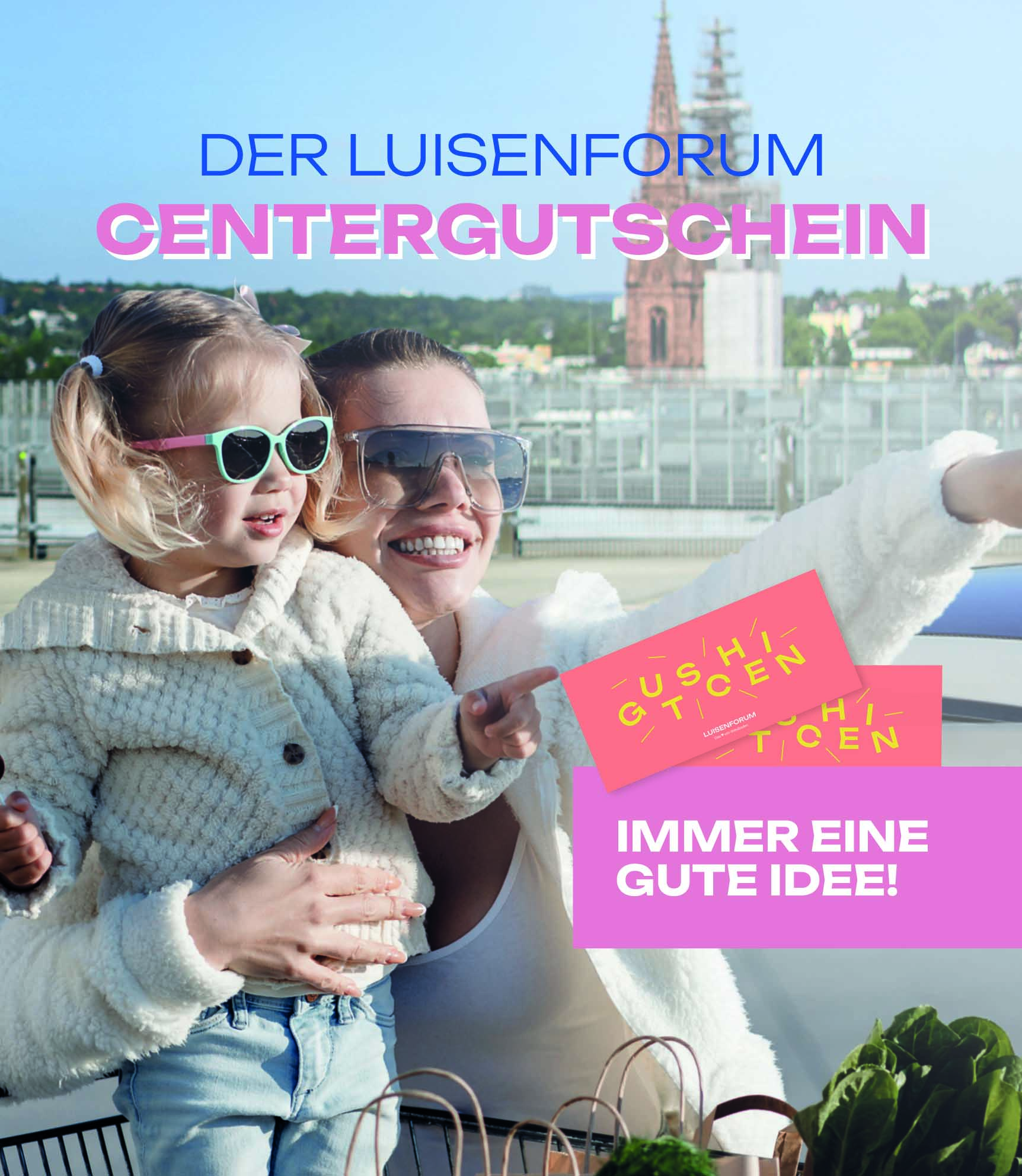 LuisenForum Centergutschein - Werbebanner