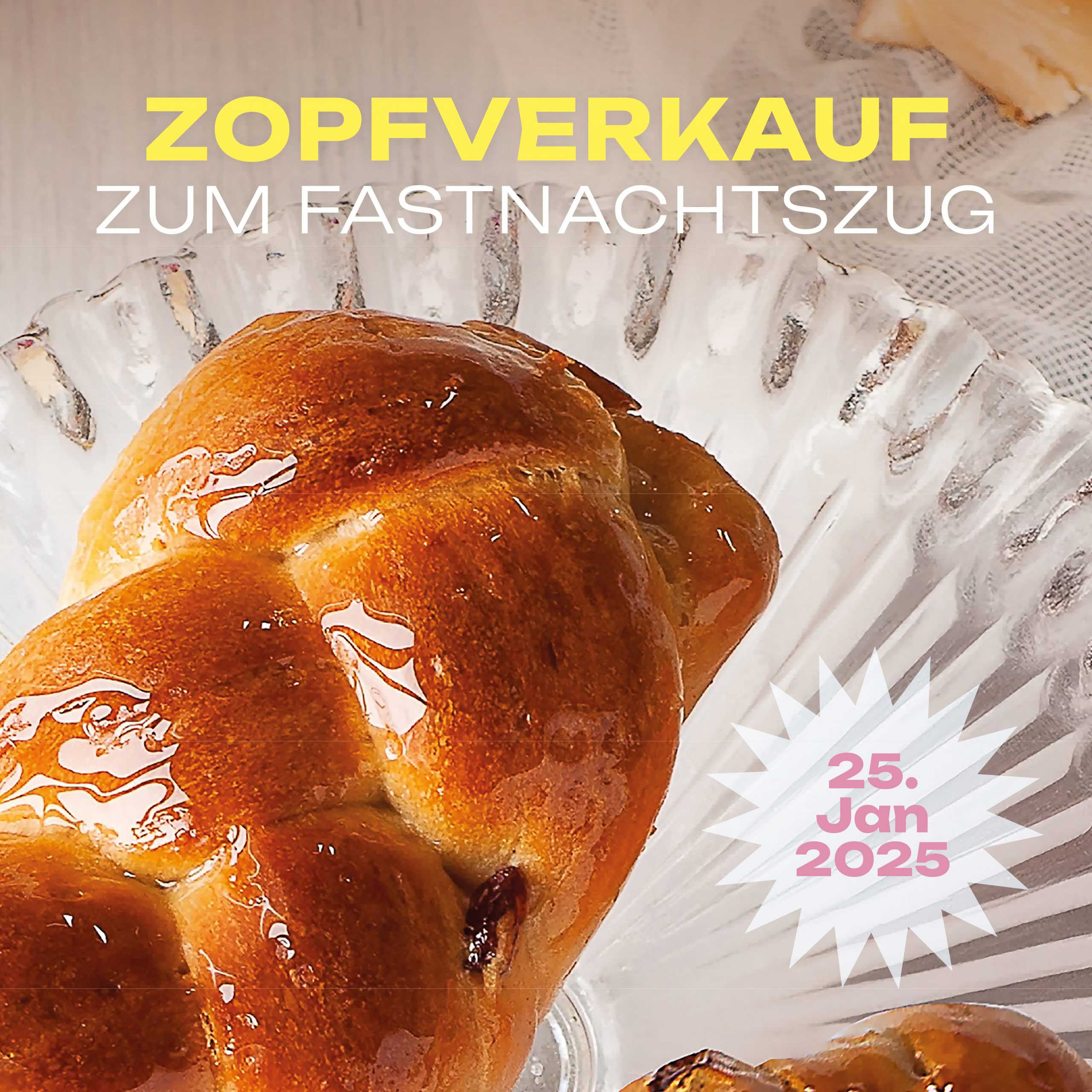 Zopfverkauf zum Fastnachtszug