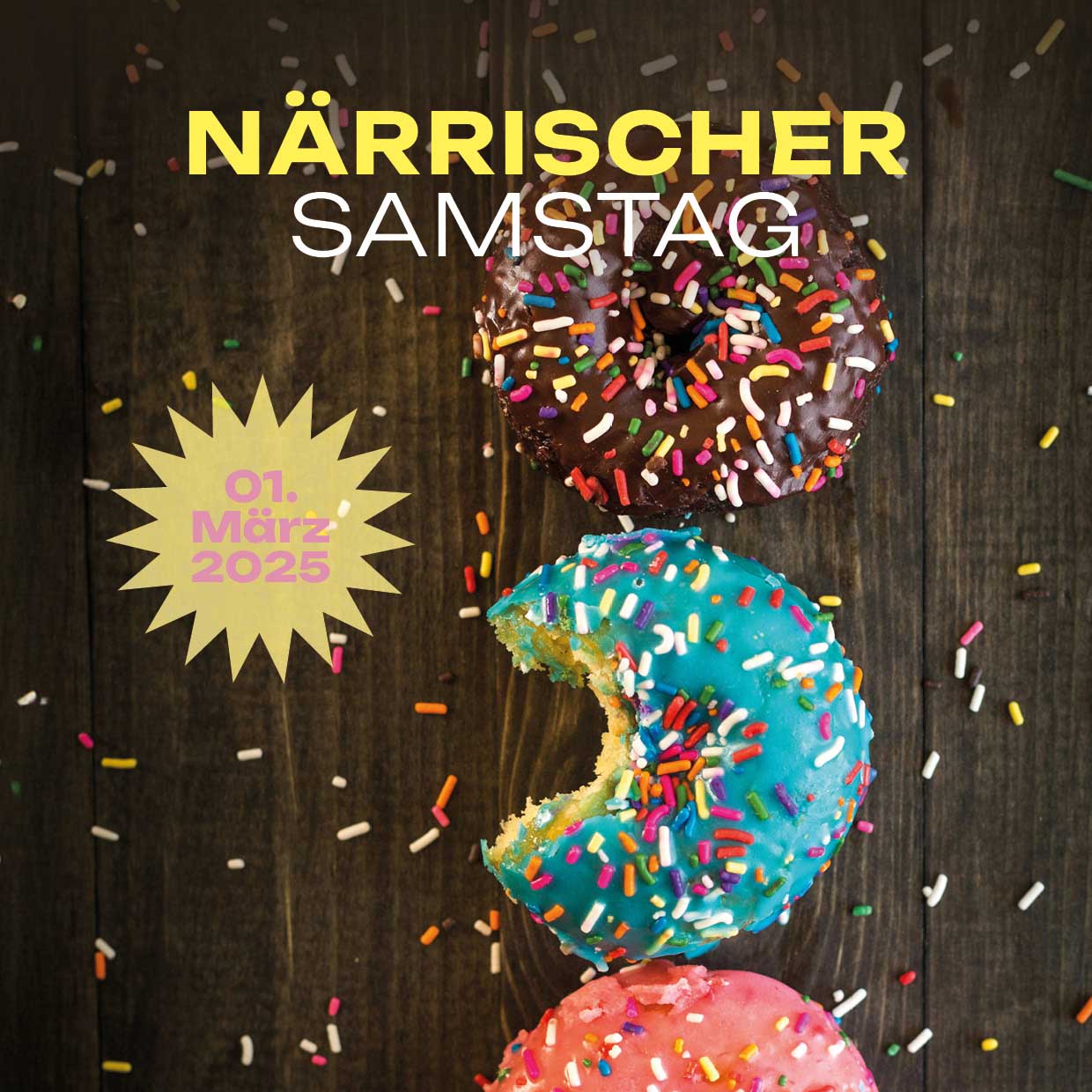 Plakat „Närrischer Samstag“ (Quadratisch)