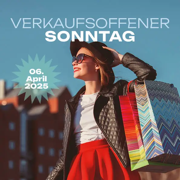 Plakat zum verkaufsoffenen Sonntag