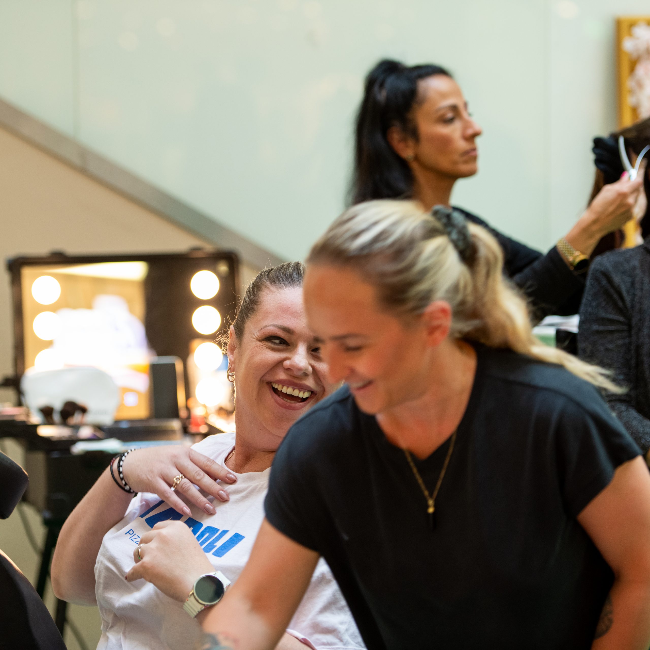 Make-up-Aktion im Einkaufszentrum